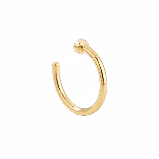 Piercing Nariz Simple Hoop Dorado Amelie Jewelry