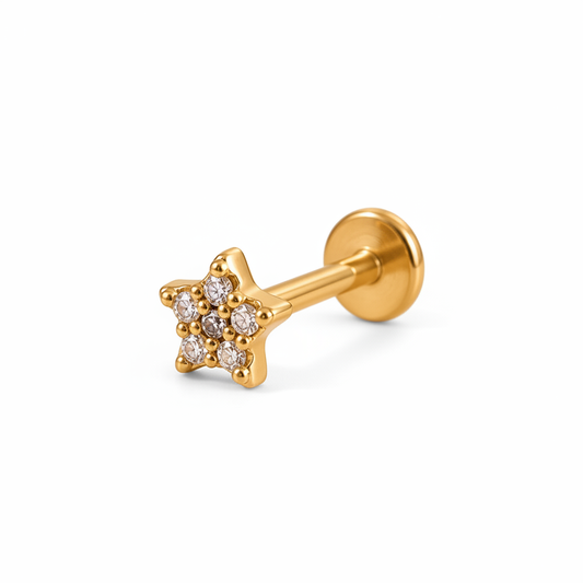 Piercing Marquise Dorado para Oreja Amelie Jewelry